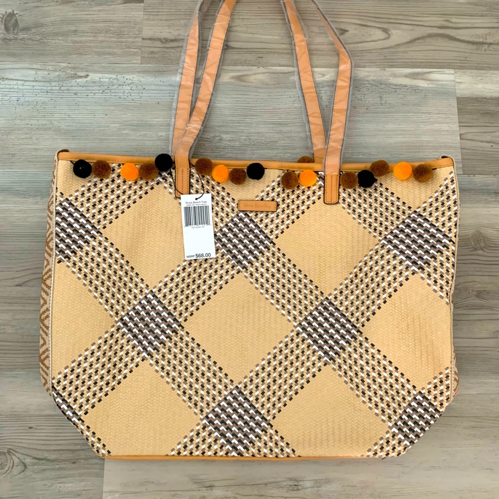 NWT Vera Bradley Straw Beach Totw